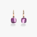 18K Rose Gold 9.70ctw Amethyst Earring Jacket