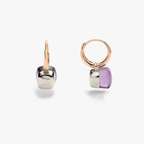 18K Rose Gold 9.70ctw Amethyst Earring Jacket