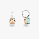 18K Rose Gold 0.30ctw Diamond Hoops Earrings