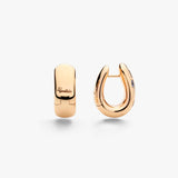 18K Rose Gold Multi Color Diamond Hoops Earring