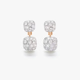 18K Two-Tone 3.53ctw Diamond Earring Jacket Ring