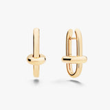 18K Rose Gold  Hoops Earrings