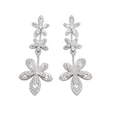 18K White Gold 5.60ctw Diamond Earring Jacket
