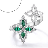 18K White Gold 0.63ctw Diamond Right Hand Ring