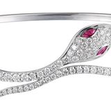 18K White Gold 1.49ctw Diamond Bangle