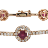 18K Rose Gold 1.70ctw Diamond Bangle