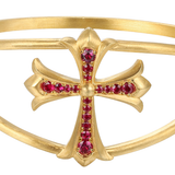 18K Yellow Gold 1.15ctw Diamond Bangle