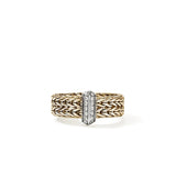 14K Yellow Gold 0.16ctw Diamond Right Hand Ring