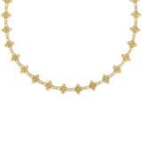 18K Yellow Gold 0.38ctw Diamond Charm Necklace