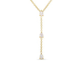 18K Yellow Gold 0.39ctw Diamond Chain Necklace