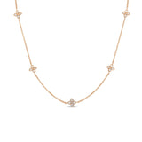 18K Yellow Gold 0.22ctw Diamond Chain Necklace