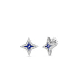 18K White Gold 0.70ctw Diamond Studs Earrings