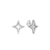 18K White Gold 0.70ctw Diamond Studs Earrings
