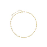 18K Yellow Gold 0.09ctw Diamond Charm Necklace