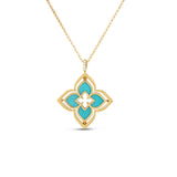 18K Yellow Gold 0.12ctw Diamond Chain Necklace