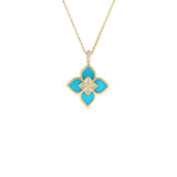 18K Yellow Gold 0.10ctw Diamond Chain Necklace