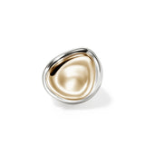 Pebble Ring, Sterling Silver, Gold
