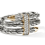 14K Two-Tone 0.12ctw Diamond Right Hand Ring