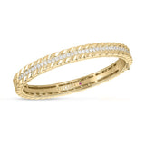 18K Yellow Gold 1.10ctw Diamond Bangle