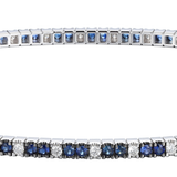 18K White Gold 0.54ctw Diamond Bangle