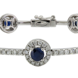 18K White Gold 2.10ctw Diamond Bangle