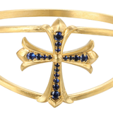 18K Yellow Gold 1.20ctw Diamond Bangle