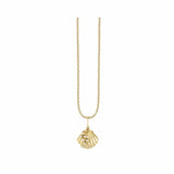 14K Yellow  Gold 0.02ctw Diamond Pendant