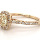 18K Yellow Gold 6.40ctw Diamond Solitaire Ring