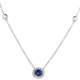 18K White Gold 0.191ctw Diamond Chain Necklace