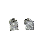 18K White Gold 2.03ctw Diamond 4-Prong Studs