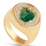 14K Yellow Gold 0.20ctw Diamond Right Hand Ring