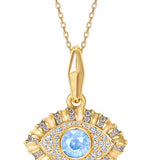 14K Yellow Gold 0.2ctw Diamond Pendant Necklace