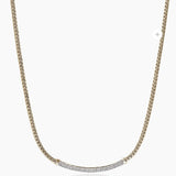 14K Yellow Gold 0.71ctw Diamond Chain Necklace