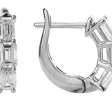 18K Yellow Gold 1.05ctw HoopsEarrings