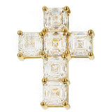 18K Yellow Gold 4.25ctw Diamond Cross Pendant