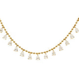 18K Yellow Gold 3.70ctw Diamond Charm Necklace