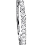 18K White Gold 8.25ctw Diamond Bangle