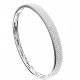 18K White Gold 2.50ctw Diamond Bangle