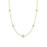 18K Yellow Gold 3.75ctw Diamond Charm Necklace