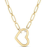 18K Yellow Gold 0.09ctw Diamond Chain Necklace