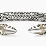 Two-Tone 0.25ctw Diamond Cuff Bracelet