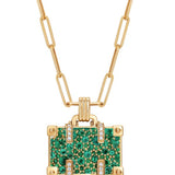 14K Yellow Gold 0.14ctw Diamond Pendant Necklace