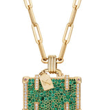 14K Yellow Gold 0.80ctw Diamond Pendant Necklace