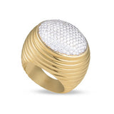 18K Yellow Gold 1.50ctw Diamond Right Hand Ring