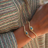 14K Yellow Gold 0.80ctw Diamond Bangle