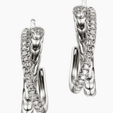Diamond HOOPS Earring