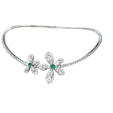 18K White Gold 5.70ctw Diamond Choker