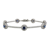 18K White Gold 2.10ctw Diamond Bangle