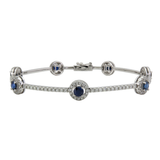 18K White Gold 2.10ctw Diamond Bangle
