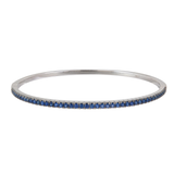 18K White Gold 1.20ctw Diamond Bangle Bracelet